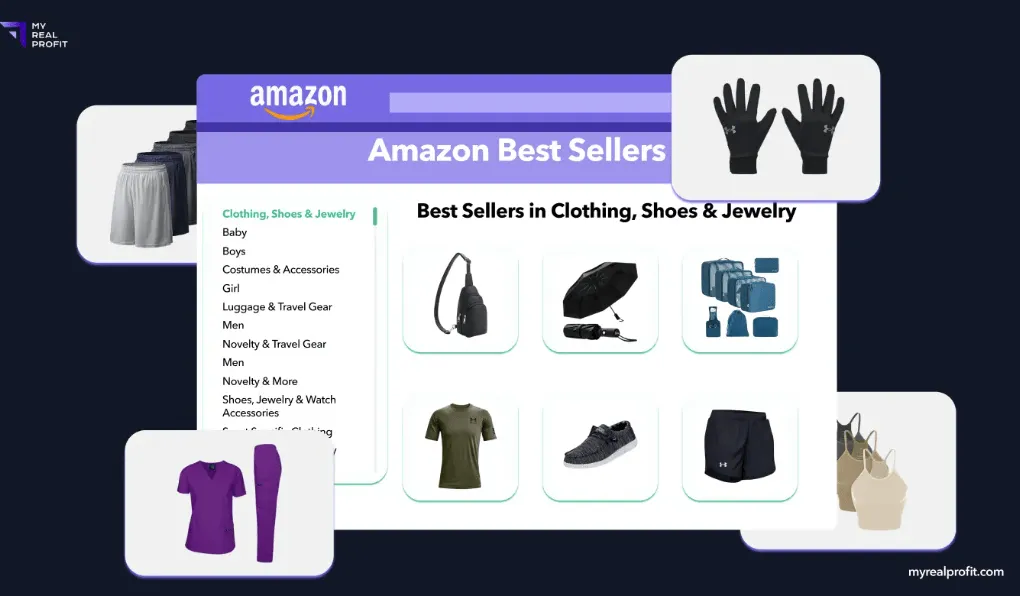Amazon clothing and shoes best sellers