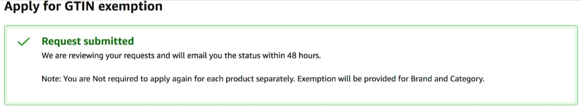 Submit Your GTIN Exemption Request on Amazon