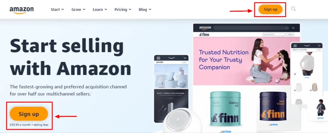 Create an Amazon seller account in 2024