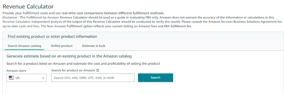 Revenue calculator Revenue calculator