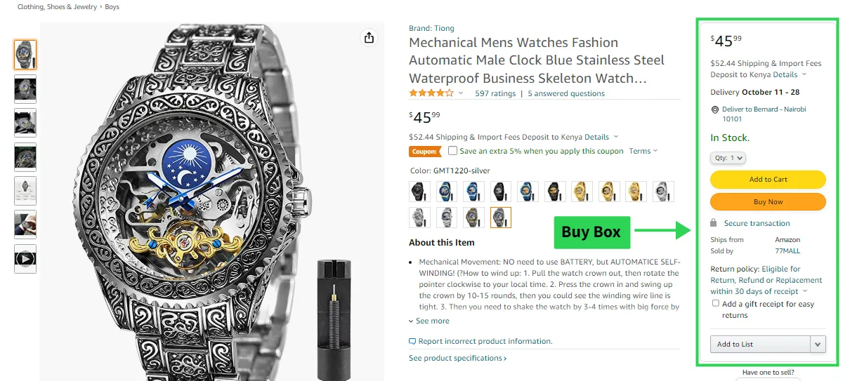 Amazon Buy Box