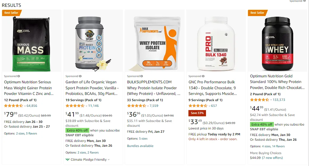 Amazon Sponsored Product ads