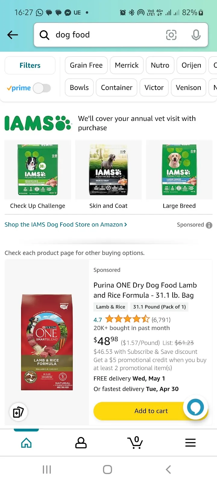 Amazon PPC ads on mobile