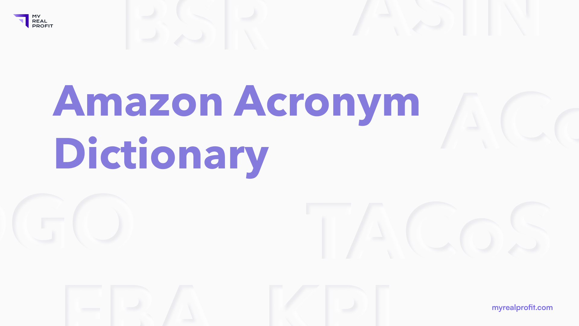 Amazon Acronyms Dictionary